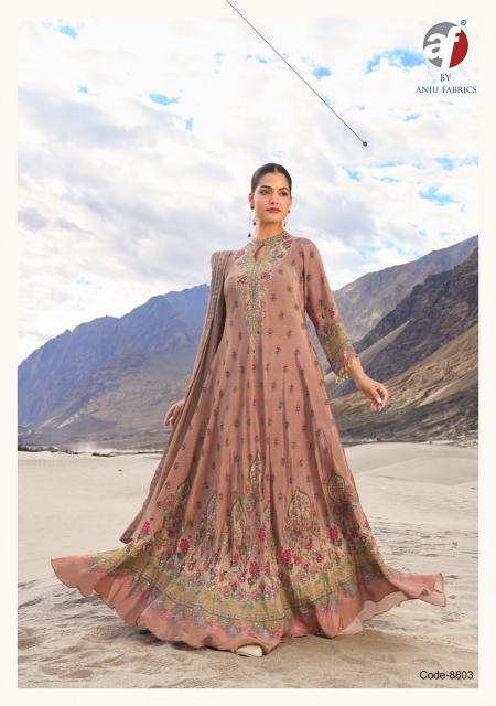 Anju fabrics deedar vol 3 gown kurtis wholesale